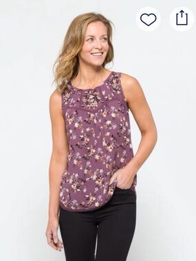 NWOT Tempesta Lace Detail Blouse Size L Never Worn